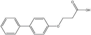 3-(1,1'-biphenyl-4-yloxy)propanoic acid 结构式