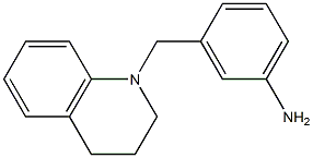 3-(1,2,3,4-tetrahydroquinolin-1-ylmethyl)aniline 结构式