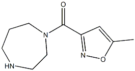 3-(1,4-diazepan-1-ylcarbonyl)-5-methyl-1,2-oxazole 结构式