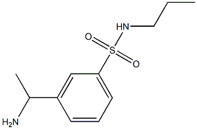 3-(1-aminoethyl)-N-propylbenzene-1-sulfonamide 结构式