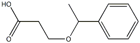 3-(1-phenylethoxy)propanoic acid 结构式