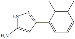 3-(2,3-dimethylphenyl)-1H-pyrazol-5-amine 结构式