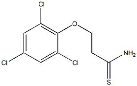 3-(2,4,6-trichlorophenoxy)propanethioamide 结构式