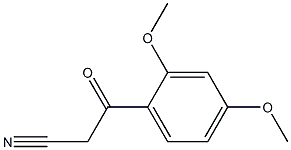 3-(2,4-dimethoxyphenyl)-3-oxopropanenitrile 结构式