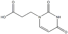 3-(2,4-dioxo-1,2,3,4-tetrahydropyrimidin-1-yl)propanoic acid 结构式