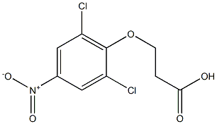 3-(2,6-dichloro-4-nitrophenoxy)propanoic acid 结构式