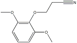 3-(2,6-dimethoxyphenoxy)propanenitrile 结构式