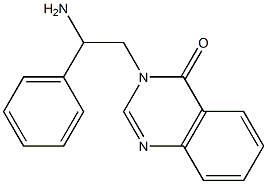 3-(2-amino-2-phenylethyl)-3,4-dihydroquinazolin-4-one 结构式