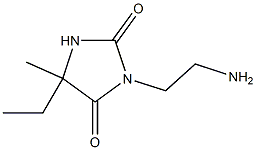 3-(2-aminoethyl)-5-ethyl-5-methylimidazolidine-2,4-dione 结构式