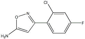 3-(2-chloro-4-fluorophenyl)-1,2-oxazol-5-amine 结构式