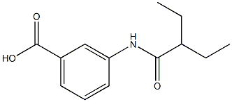 3-(2-ethylbutanamido)benzoic acid 结构式