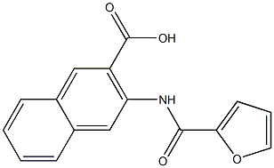 3-(2-furoylamino)-2-naphthoic acid 结构式