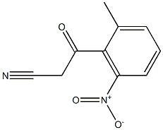 3-(2-methyl-6-nitrophenyl)-3-oxopropanenitrile 结构式