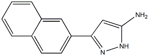 3-(2-naphthyl)-1H-pyrazol-5-amine 结构式