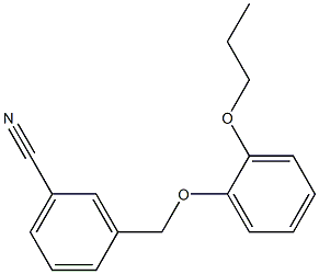 3-(2-propoxyphenoxymethyl)benzonitrile 结构式