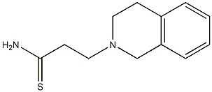 3-(3,4-dihydroisoquinolin-2(1H)-yl)propanethioamide 结构式