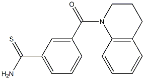 3-(3,4-dihydroquinolin-1(2H)-ylcarbonyl)benzenecarbothioamide 结构式