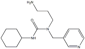 3-(3-aminopropyl)-1-cyclohexyl-3-(pyridin-3-ylmethyl)urea 结构式