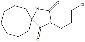 3-(3-chloropropyl)-1,3-diazaspiro[4.7]dodecane-2,4-dione 结构式