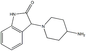 3-(4-aminopiperidin-1-yl)-2,3-dihydro-1H-indol-2-one 结构式