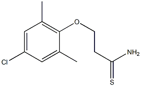 3-(4-chloro-2,6-dimethylphenoxy)propanethioamide 结构式