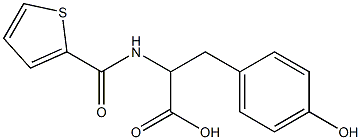 3-(4-hydroxyphenyl)-2-[(thien-2-ylcarbonyl)amino]propanoic acid 结构式