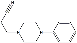 3-(4-phenylpiperazin-1-yl)propanenitrile 结构式