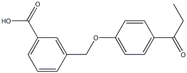 3-(4-propanoylphenoxymethyl)benzoic acid 结构式