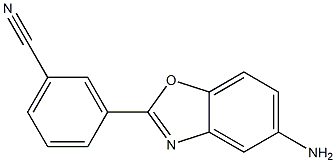 3-(5-amino-1,3-benzoxazol-2-yl)benzonitrile 结构式