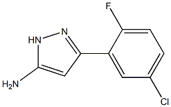 3-(5-chloro-2-fluorophenyl)-1H-pyrazol-5-amine 结构式
