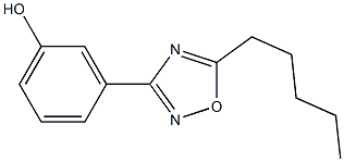 3-(5-pentyl-1,2,4-oxadiazol-3-yl)phenol 结构式