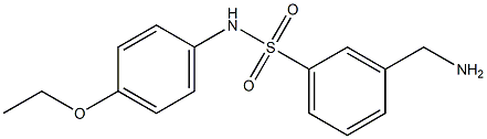 3-(aminomethyl)-N-(4-ethoxyphenyl)benzene-1-sulfonamide 结构式