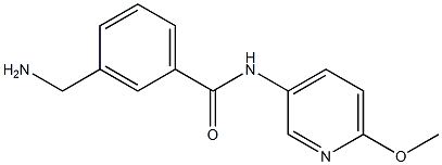 3-(aminomethyl)-N-(6-methoxypyridin-3-yl)benzamide 结构式