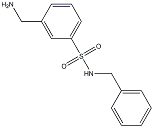 3-(aminomethyl)-N-benzylbenzene-1-sulfonamide 结构式