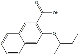 3-(butan-2-yloxy)naphthalene-2-carboxylic acid 结构式