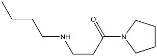 3-(butylamino)-1-(pyrrolidin-1-yl)propan-1-one 结构式