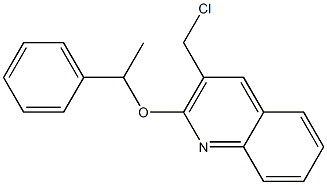 3-(chloromethyl)-2-(1-phenylethoxy)quinoline 结构式