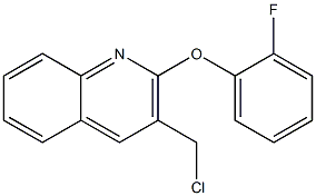 3-(chloromethyl)-2-(2-fluorophenoxy)quinoline 结构式