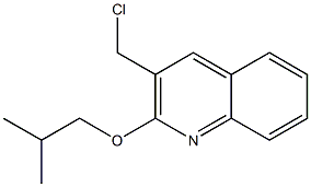 3-(chloromethyl)-2-(2-methylpropoxy)quinoline 结构式