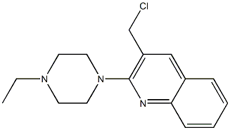 3-(chloromethyl)-2-(4-ethylpiperazin-1-yl)quinoline 结构式