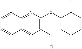3-(chloromethyl)-2-[(2-methylcyclohexyl)oxy]quinoline 结构式