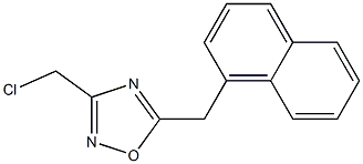 3-(chloromethyl)-5-(naphthalen-1-ylmethyl)-1,2,4-oxadiazole 结构式