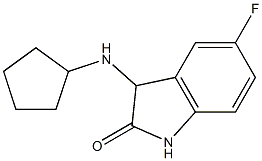 3-(cyclopentylamino)-5-fluoro-2,3-dihydro-1H-indol-2-one 结构式