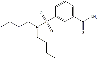 3-(dibutylsulfamoyl)benzene-1-carbothioamide 结构式