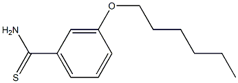 3-(hexyloxy)benzene-1-carbothioamide 结构式