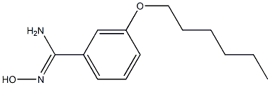 3-(hexyloxy)-N'-hydroxybenzene-1-carboximidamide 结构式