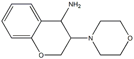 3-(morpholin-4-yl)-3,4-dihydro-2H-1-benzopyran-4-amine 结构式