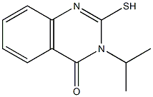 3-(propan-2-yl)-2-sulfanyl-3,4-dihydroquinazolin-4-one 结构式