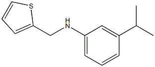 3-(propan-2-yl)-N-(thiophen-2-ylmethyl)aniline 结构式