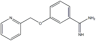 3-(pyridin-2-ylmethoxy)benzenecarboximidamide 结构式